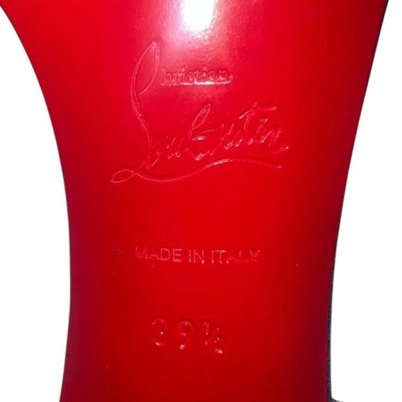 NEW CHRISTIAN LOUBOUTIN Anna Strass Black Crystal Embellished Sandals Si… - Picture 7 of 9